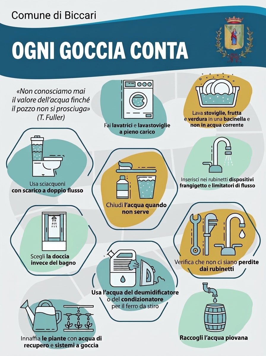 10 consigli utili per il risparmio idrico